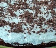 Torta di cioccolato con nutella e panna