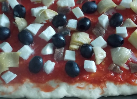 Pizza capricciosa fatta in casa