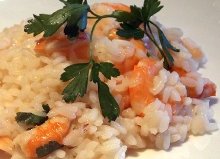 Risotto con i gamberi