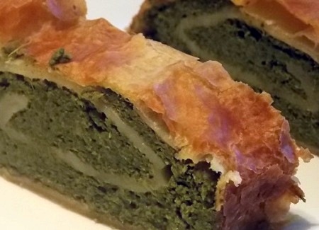 Strudel salato di ricotta e spinaci