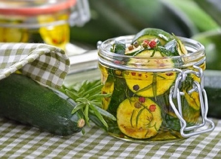 Zucchine grigliate sott'olio