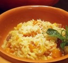 Risotto con zucca e provola