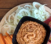 Hummus di ceci e peperoni